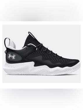 Under Armor Women's Black and White Athletic Sneakers